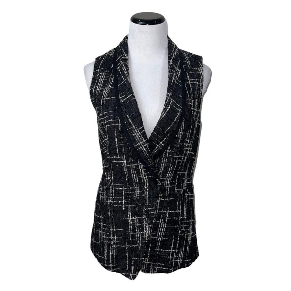 Rag & Bone black wool vest womens size 4